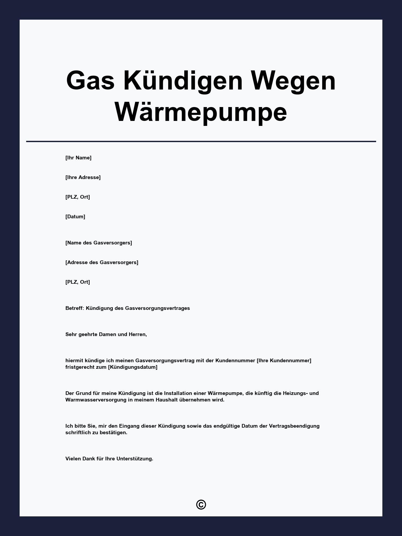 Gas Kündigen Wegen Wärmepumpe