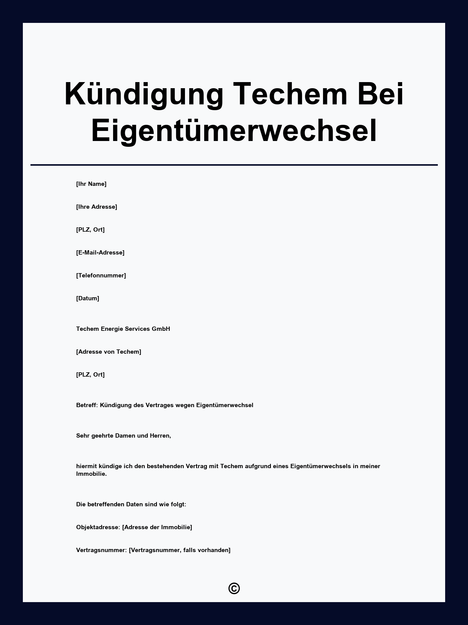 Kündigung Techem Bei Eigentümerwechsel